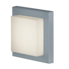 Hondo Single Light 5-1/2" Wide Integrated LED Outdoor Semi-Flush Ceiling Fixture