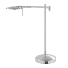 Dessau Turbo Single Light 22" Tall Integrated LED Swing Arm Desk Lamp