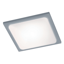 Trave Single Light 9-3/4" Wide Integrated LED Outdoor Semi-Flush Square Ceiling Fixture