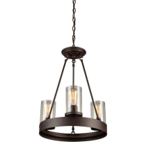 Melno Park 3 Light Mini Chandelier - 18 Inches Wide