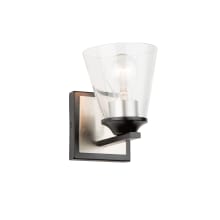 Wheaton 7" Tall Wall Sconce with Clear Glass Shade