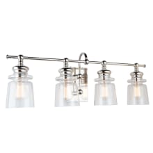 Castara 4 Light 30" Wide Vanity Light with Clear Glass Shades