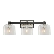 Lyndon 3 Light 24" Wide Vanity Light with Clear Glass Shades