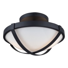 Cara 2 Light 13" Wide Flush Mount Bowl Ceiling Fixture