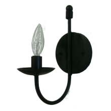 Pot Racks 1 Light Candle Style Wall Sconce