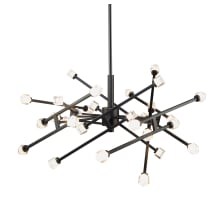 Batton 37" Wide LED Abstract Pendant