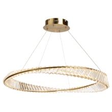 Stella 32" Wide Crystal Ring Chandelier