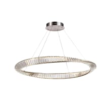 Stella 40" Wide Crystal Ring Chandelier