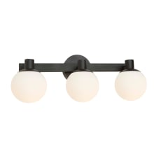 Tilbury 3 Light 25" Wide LED Vanity Light with Frosted Glass Shades