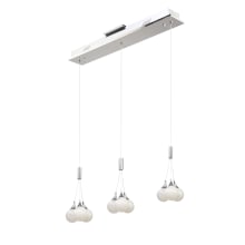 Odyssey 9 Light 28" Wide 3000K LED Abstract Linear Pendant