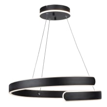 Sirius 20" Wide LED Ring Chandelier