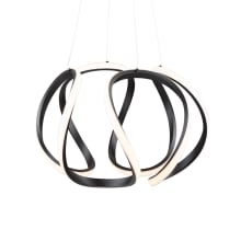 Mira 18" Wide LED Abstract Chandelier