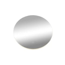 Reflections 23-5/8" Diameter LED Circular Flat Acrylic, Aluminum, and Glass Accent Mirror