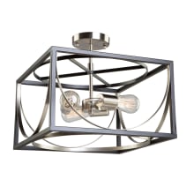 Corona 3 Light 13" Wide Semi-Flush Square Ceiling Fixture