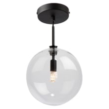 Pinpoint 8" Wide Semi-Flush Globe Ceiling Fixture