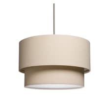 Mercer Street Three Light Round Double Shaded Chandelier from the Steven & Chris Collection