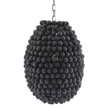 Raven 17" Wide Commercial Wood Pendant