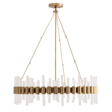 Haskell 8 Light 34" Wide Ring Chandelier