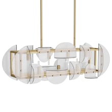 7 Light 43" Wide Linear Chandelier