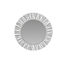 Ziggy 35" Diameter Circular Flat Iron Accent Mirror