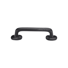 Traditional 6" Center to Center Rustic Industrial Pipe Style 7.25" Cabinet Handle / Cabinet Pull - Solid Bronze