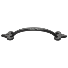 Fleur de Lis 10" Long Traditional Surface Mount / Front Mount Arch Cabinet Handle / Drawer Pull