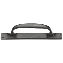 Traditional 9" Long Surface Mount / Front Mount Solid Bronze Cabinet Handle / Drawer Pull with Full Backplate