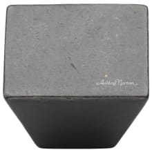 Solid Bronze 1-1/2 Inch Tapered Square Button Cabinet Knob / Drawer Knob
