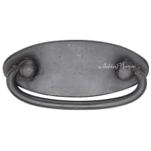Solid Bronze 2-1/2" Center to Center Rustic Oval Drop Cabinet Pull