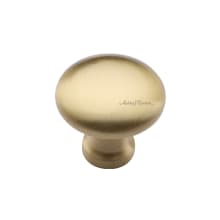 Solid Brass 1-1/2 Inch Mushroom Cabinet Knob