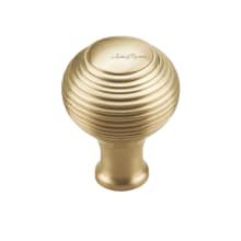 Solid Brass 1-1/4 Inch Round Cabinet Knob