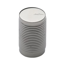 Reeded Stick 13/16 Inch Cylindrical Threaded Cabinet Knob from the Solid Brass Collection