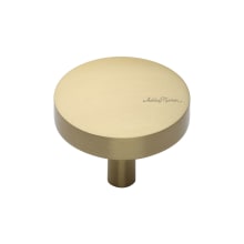 Tayo 1-1/2" Round Flat Disc Solid Brass Cabinet Knob / Drawer Knob