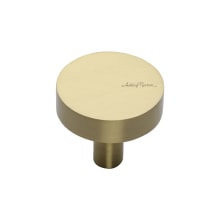 Modern Disc 1-1/4 Inch Mushroom Cabinet Knob from the Solid Brass Collection