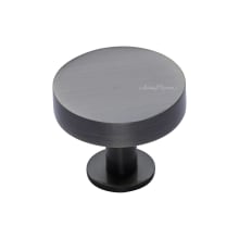 Disc 1-1/2 Inch Mushroom Solid Brass Cabinet Knob with Disc Base