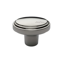 Oscar 1-5/8 Inch Oval Cabinet Knob from the Solid Brass Collection