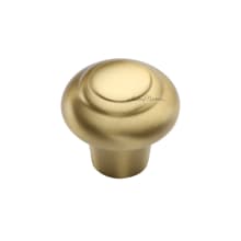 Solid Brass 1-1/4 Inch Mushroom Cabinet Knob