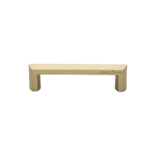 Hex Profile 4 Inch Center to Center Handle Cabinet Pull from the Solid Brass Collection