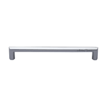 Hex Profile 8 Inch Center to Center Handle Cabinet Pull from the Solid Brass Collection