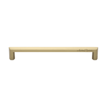 Hex Profile 10 Inch Center to Center Handle Cabinet Pull from the Solid Brass Collection