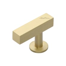 Offest "T" Bar 1-5/8 Inch Cabinet Knob from the Solid Brass Collection