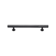 Square Profile 8 Inch Center to Center Bar Cabinet Pull from the Solid Brass Collection