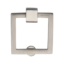 Solid Brass 2.5" Contemporary Designer Square Drop Ring Cabinet Pull / Square Ring Cabinet Pull