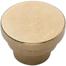 Solid Bronze Round Step 1-1/2 Inch Mushroom Cabinet Knob