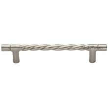 Solid Bronze 8-1/2" Center to Center Rope Twist Bar Cabinet Handle Cabinet Pull