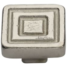 Deco Solid Bronze 1-1/4" Square Cabinet Knob