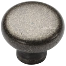 Solid Bronze 1-1/2" Rustic Round Cabinet Knob / Drawer Knob