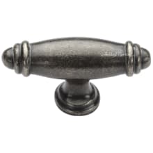 Artisanal Rustic Tuscan 3-1/8" T Bar Solid Bronze Cabinet Knob Drawer Knob