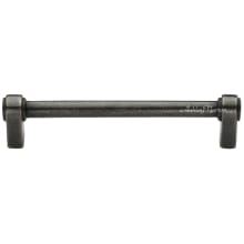 Artisanal Rustic 10" Center to Center Industrial Pipe Style Solid Bronze Cabinet Bar Handle - Cabinet Bar Pull