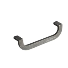 Arc Offset 3-3/4" Center to Center Handle Cabinet Pull - Solid Bronze